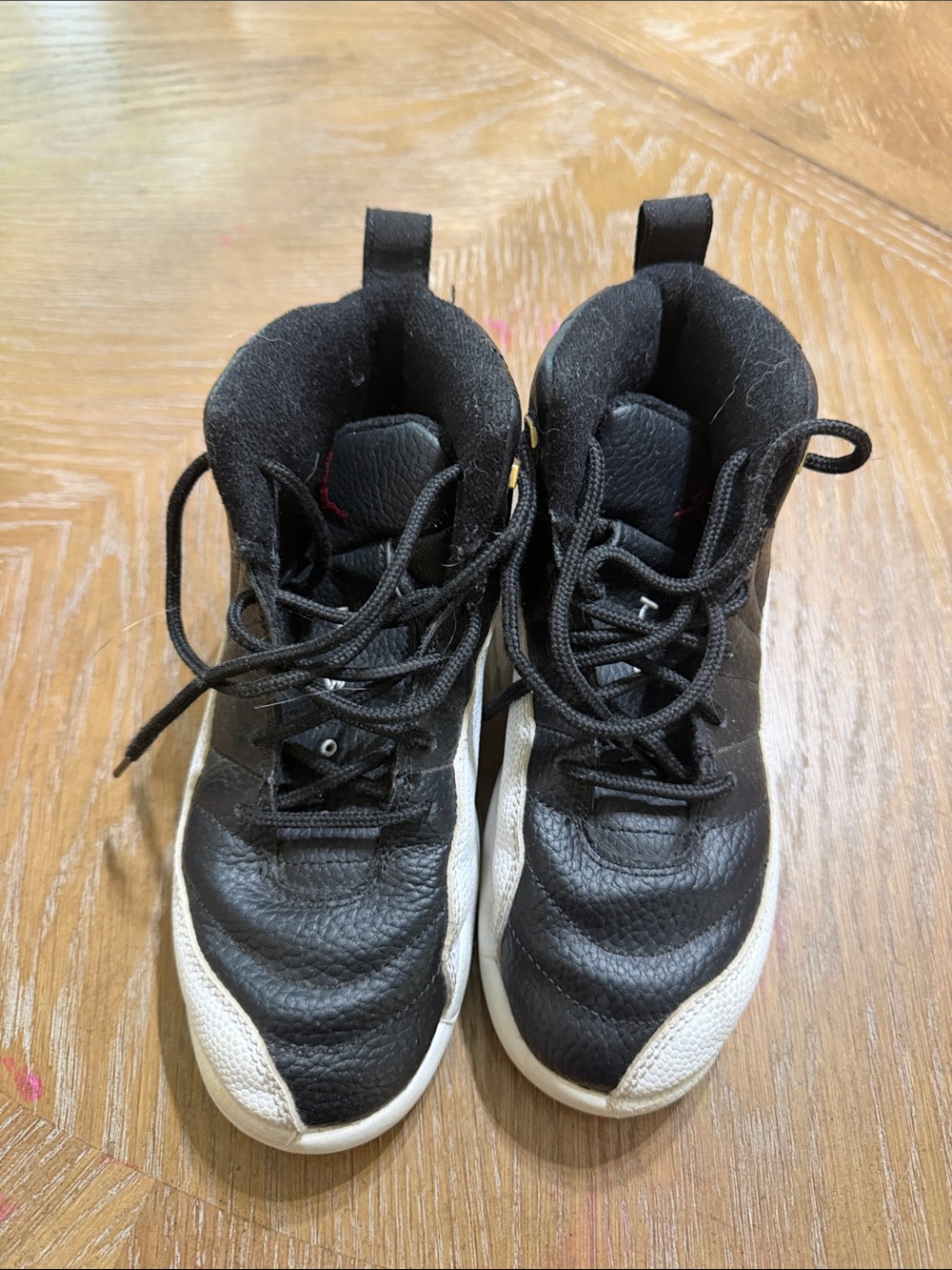 Jordan Kids Black and White High-Top Sneakers
